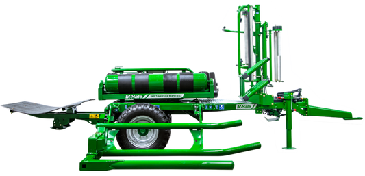 991 High Speed Twin Dispenser Round Bale Wrapper